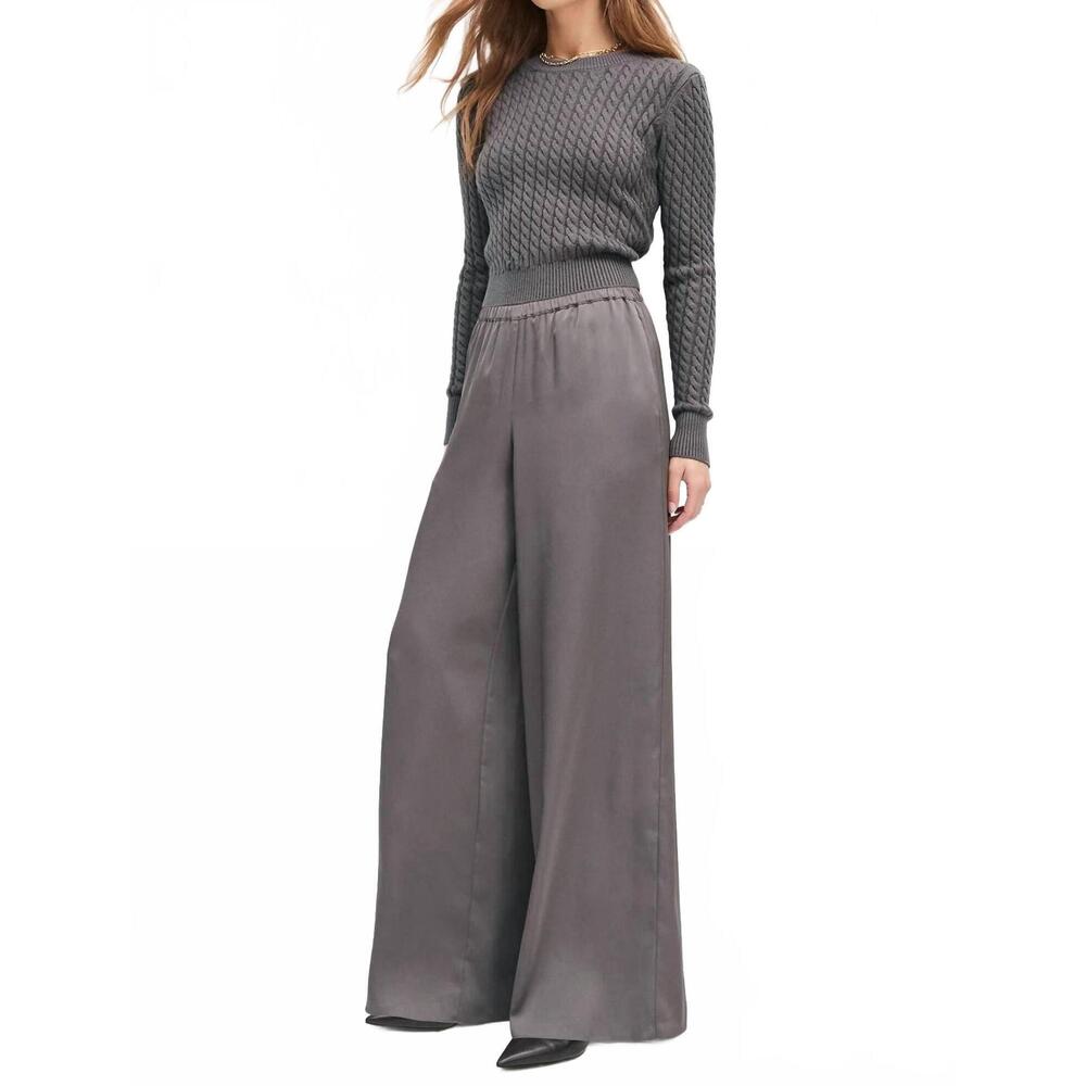 NEW FAVORITE DAUGHTER the effortless wide leg pant in grey shadow - Picture 3 of 8